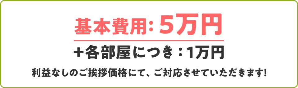 今月から３カ月間は総額から50％OFF